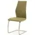 Irma Dining Chair Set of 2 - Olive, Faux Leather