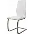Irma Dining Chair Set of 2 - White, Faux Leather