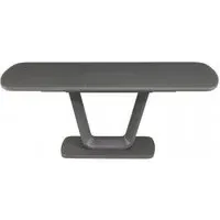 Lazzaro Extendable Dining Table - Grey, Glass