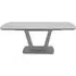 Lazzaro Extendable Dining Table - Light Grey, Glass