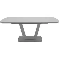 Lazzaro Extendable Dining Table - Light Grey, Glass