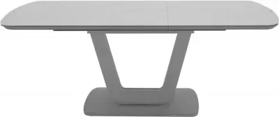 Lazzaro Extendable Dining Table - Light Grey, Glass