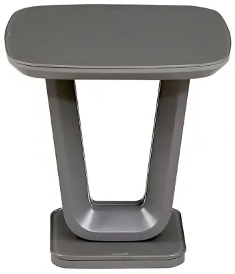 Lazzaro Lamp Table - Graphite Grey Matt image