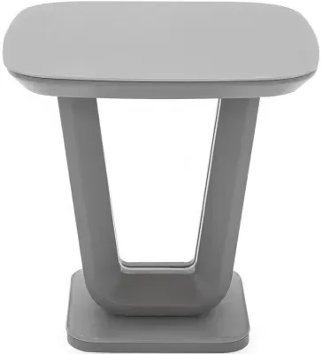 Lazzaro Lamp Table - Light Grey Matt