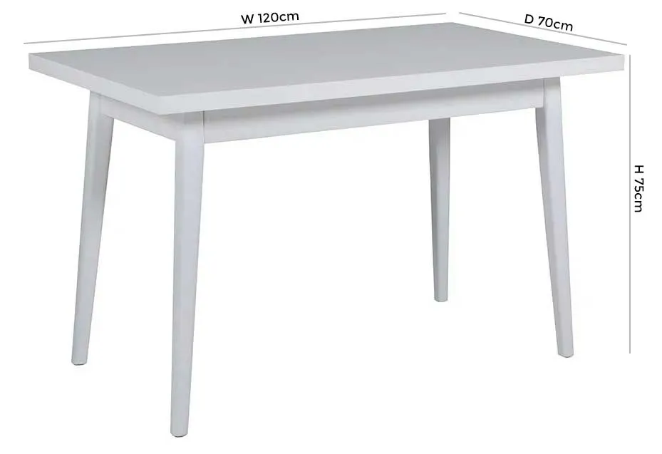 Lotti 4-Seater Dining Table - White