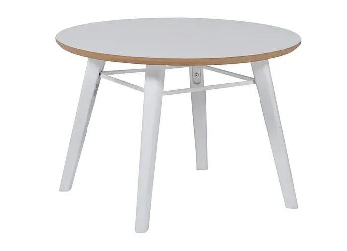 Lotti Round Lamp Table - White