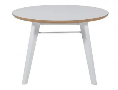 Lotti Round Lamp Table - White image
