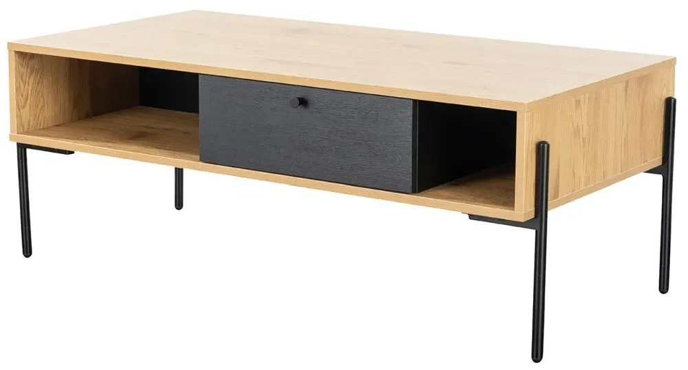 Madrid Coffee Table - Oak, Black