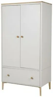Marlow 2 Door Wardrobe with Drawer - Cashmere Oak image