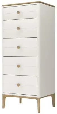Marlow 5 Drawer Tall Chest - Cashmere Oak image