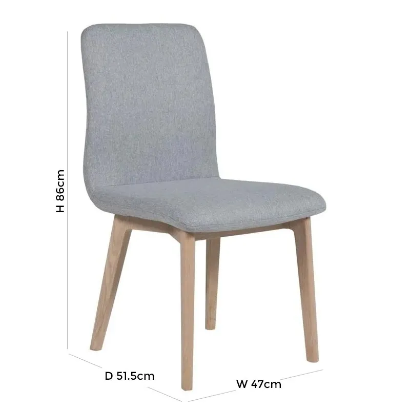 Marlow Dining Chair Set of 2 - Light Grey