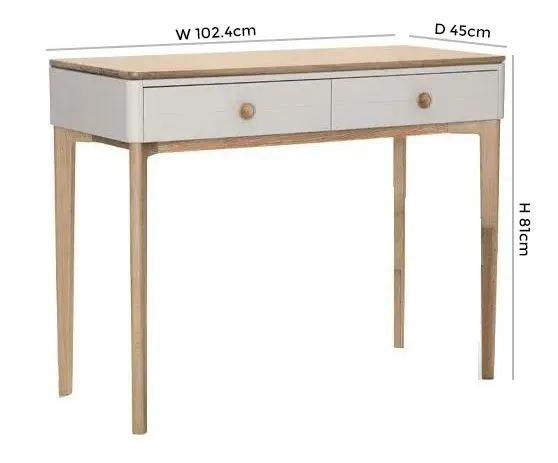 Marlow Dressing Table - Cashmere Oak