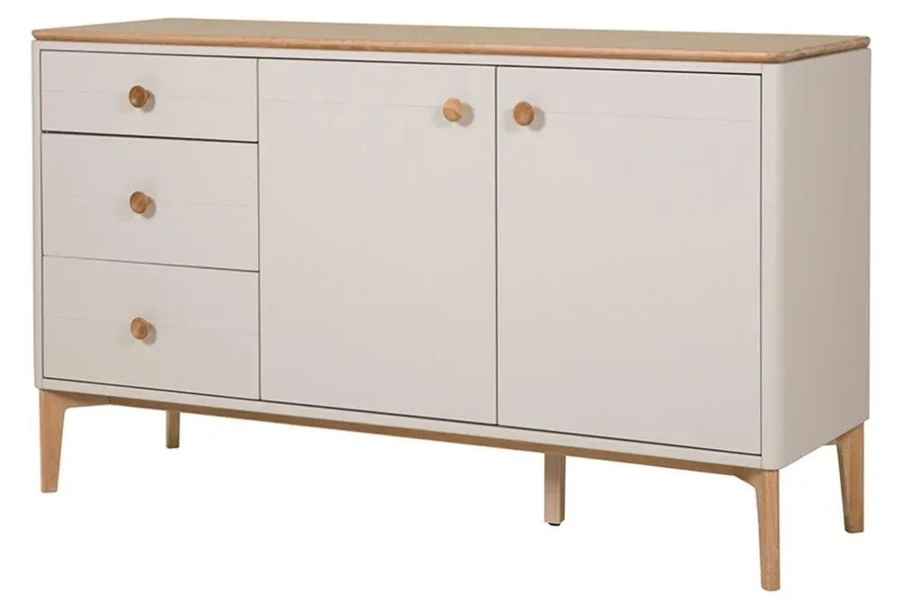 Marlow Medium Sideboard with 2 Door 3 Drawer - Cashmere Oak
