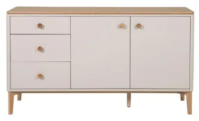 Marlow Medium Sideboard with 2 Door 3 Drawer - Cashmere Oak