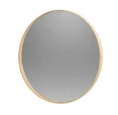 Marlow Round Wall Mirror - Cashmere Oak image