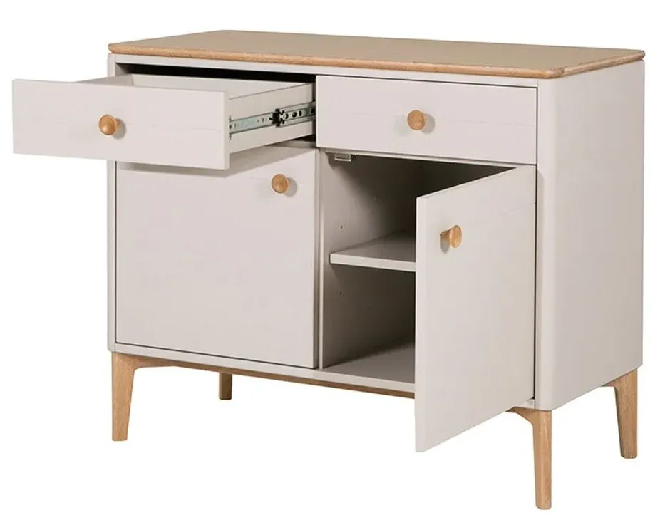 Marlow Small Sideboard with 2 Door 2 Drawer - Cashmere Oak