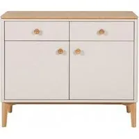 Marlow Small Sideboard with 2 Door 2 Drawer - Cashmere Oak