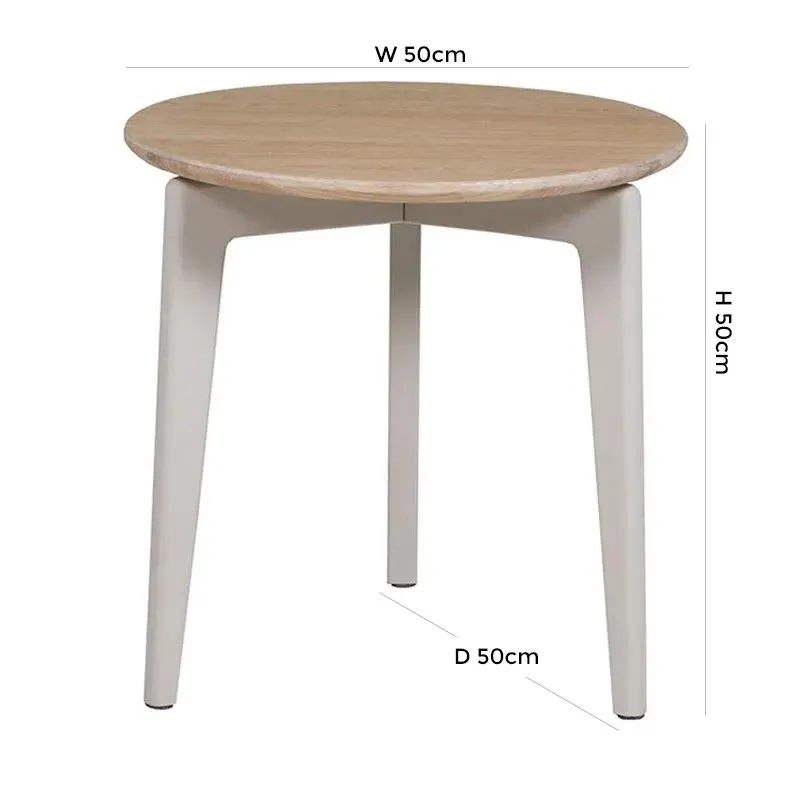 Vida Living Marlow Lamp Table - Cashmere Oak