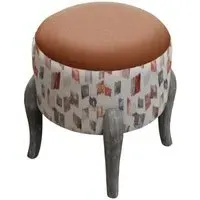 Arwen Finn Footstool - Rosewater