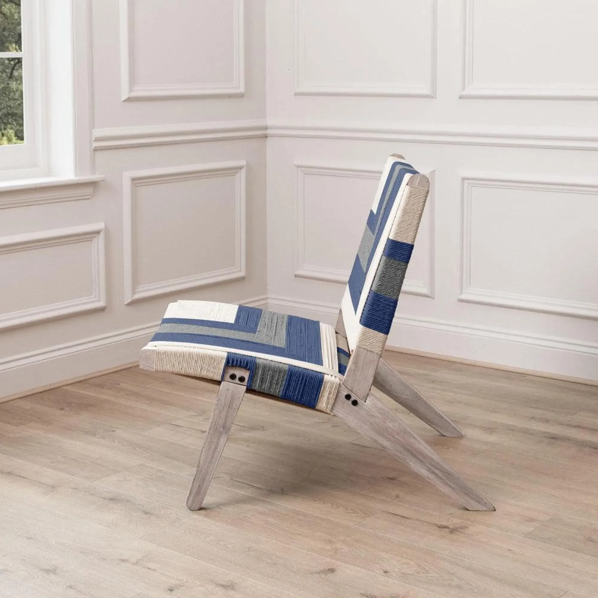 Ballari Woven Chair - Blue