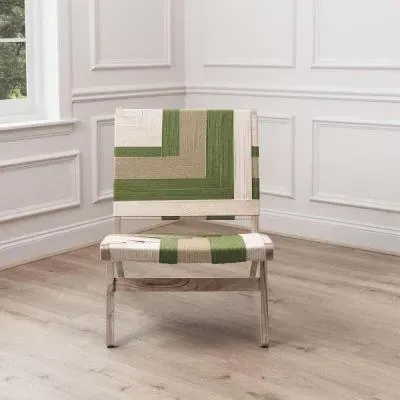 Ballari Woven Chair - Olive