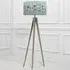 Barbeau Eva Aratus Floor Lamp - Grey, Seafoam
