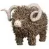 Betty Hand Crafted Ram Wooden Sculpture - Brown