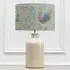 Bilbury Flock Eva Elspeth Table Lamp - Cream, Robins Egg