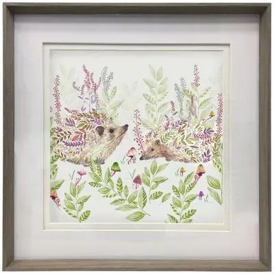 Buttons Framed Print - Ginger, Linen image