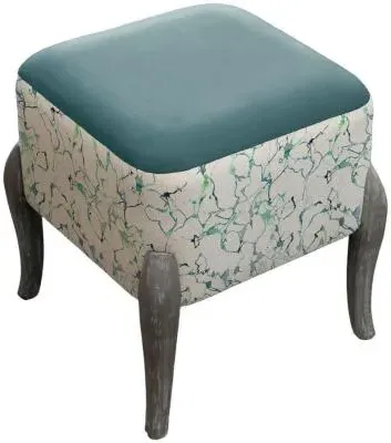 Carrara Ralf Footstool - Ocean
