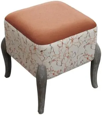 Carrara Ralf Footstool - Rosewater