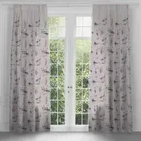 Cranes Pencil Pleat Curtains - Ironstone