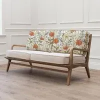 Delamere 2-Seater Sofa - Orange, Linen