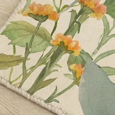 Delamere Printed Rug - Linen image