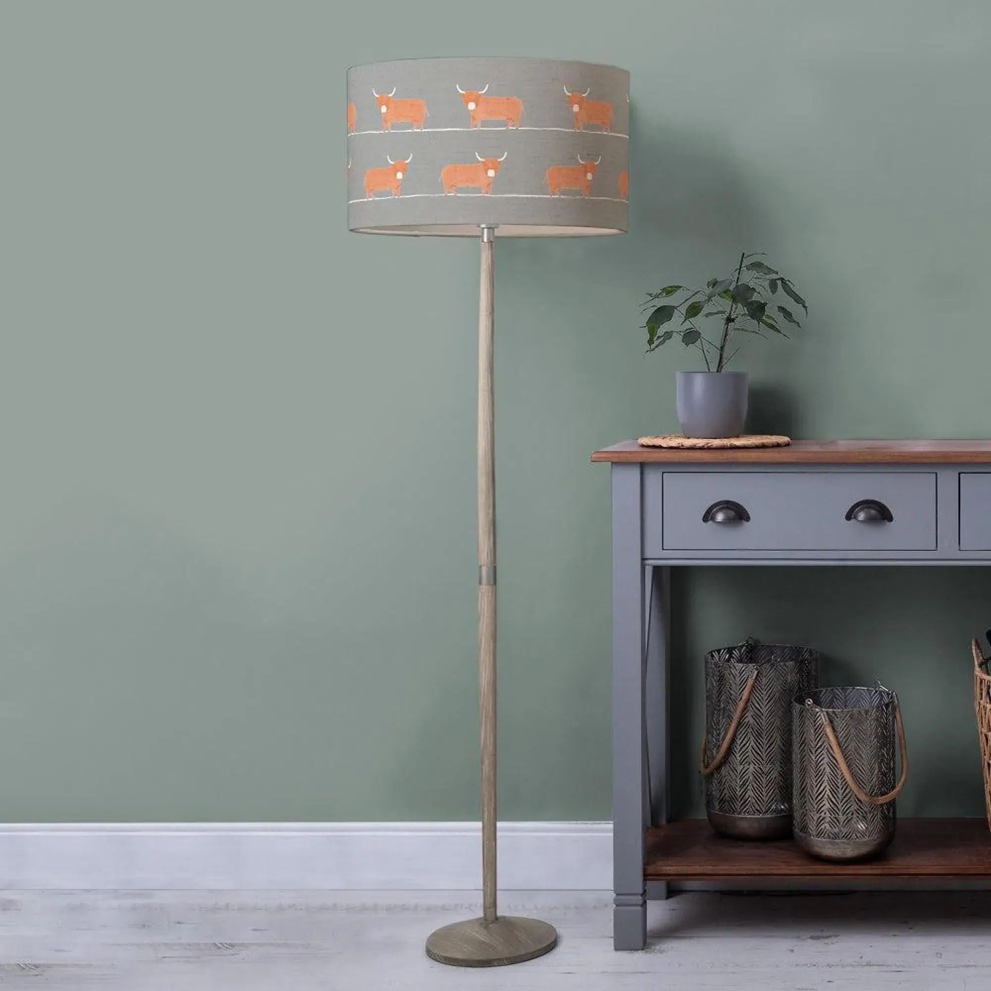 Dougal Eva Solensis Floor Lamp - Grey, Granite