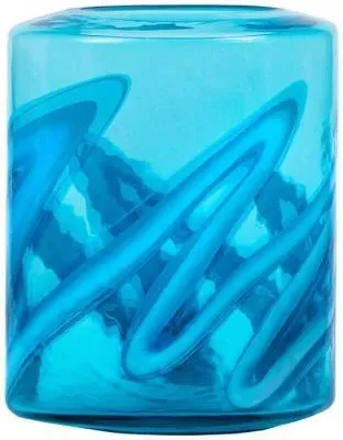 Elbe Hand Blown Vase - Aqua image