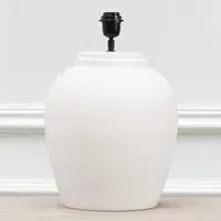 Evora Lamp Base - Ecru