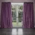 Farley Pencil Pleat Curtains - Damson, Chenille