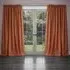 Farley Pencil Pleat Curtains - Rust, Chenille