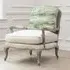 Florence Armchair - Green, Stone and Linen