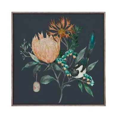 Fortazela Sapphire Framed Canvas - Stone image