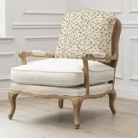 Fresia Florence Armchair - Oak, Linen