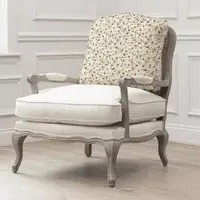 Fresia Florence Armchair - Stone, Linen