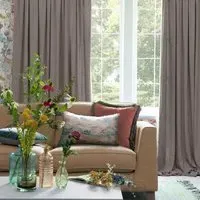 Hawley Pencil Pleat Curtains - Dove, Linen Blend