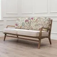Hedgerow Lotus Printed Idris 2-Seater Sofa - Pink