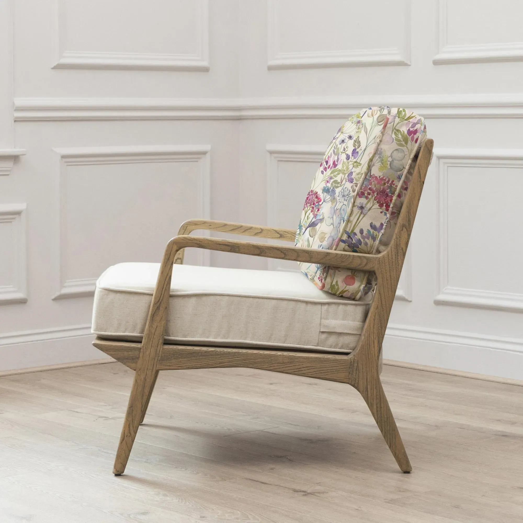 Hedgerow Lotus Printed Idris Armchair - Pink