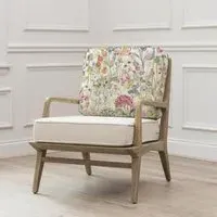 Hedgerow Lotus Printed Idris Armchair - Pink