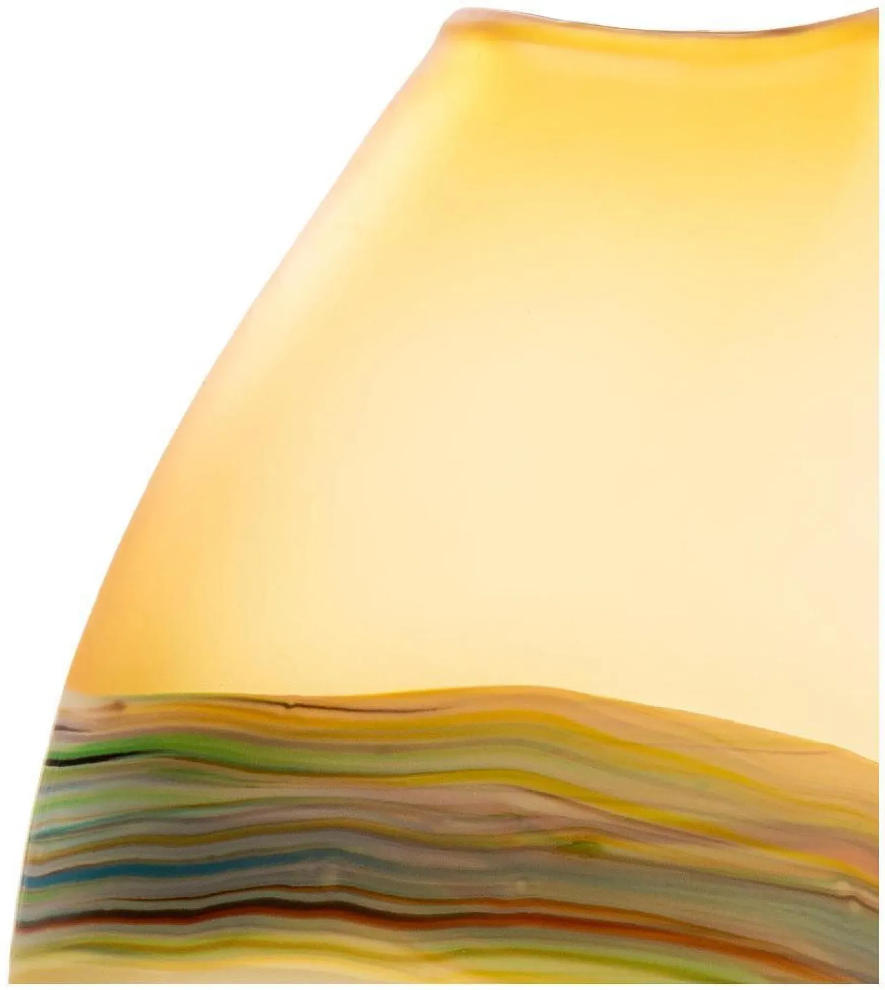 Lucius Frosted Vase - Citrine