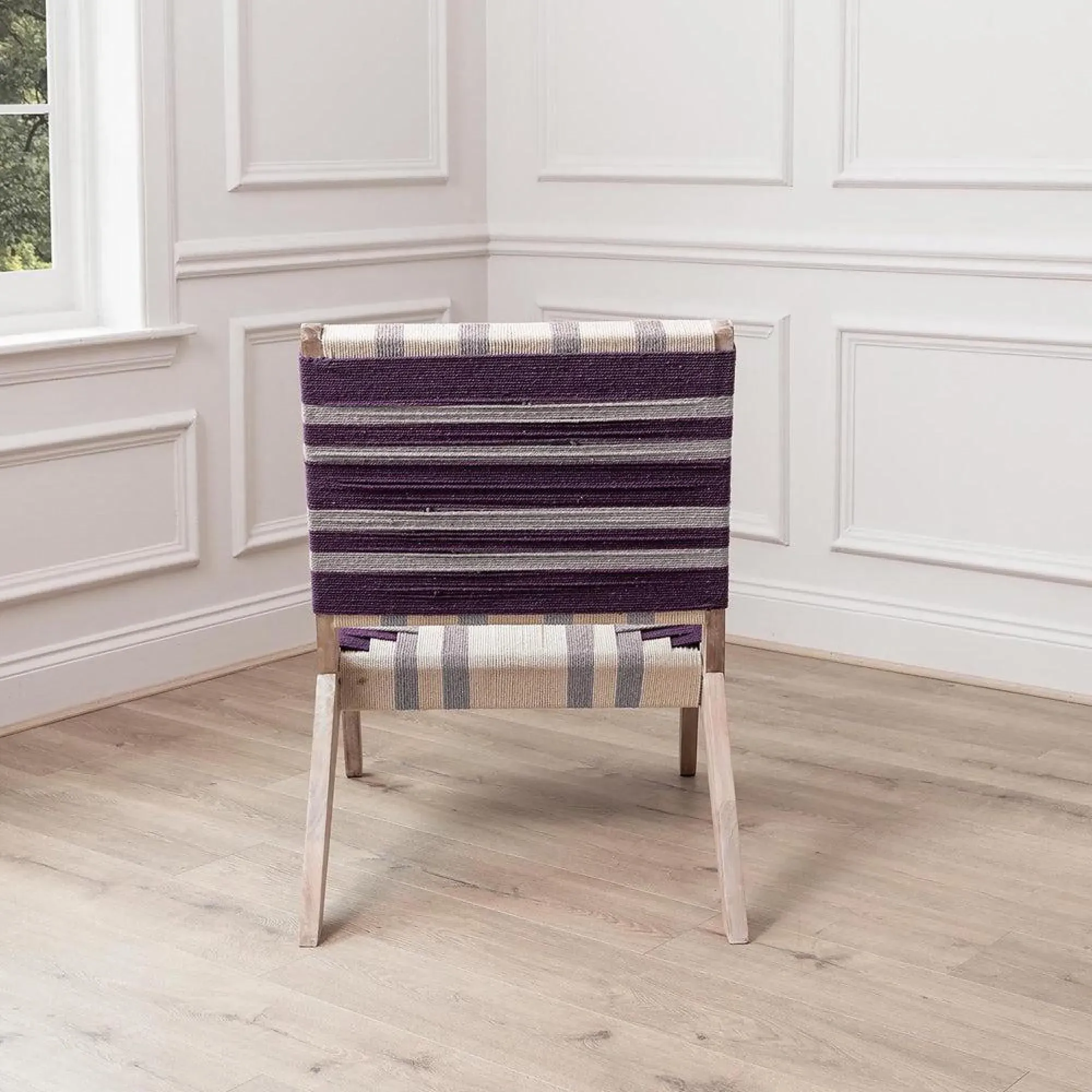 Manali Chair - Plum, Mango Wood