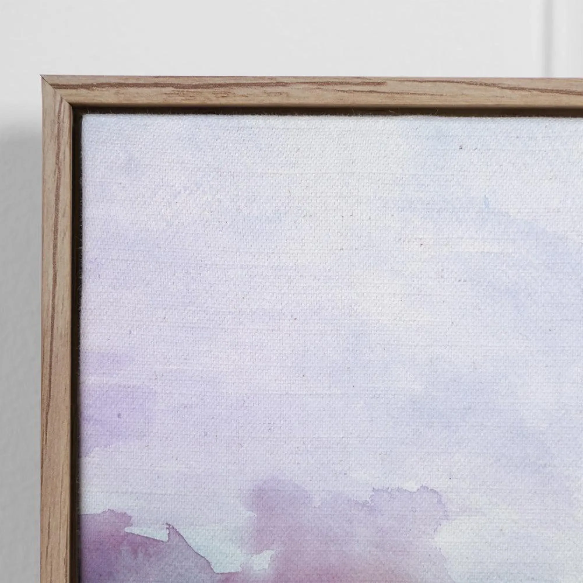 Maree Iris Framed Canvas - Stone